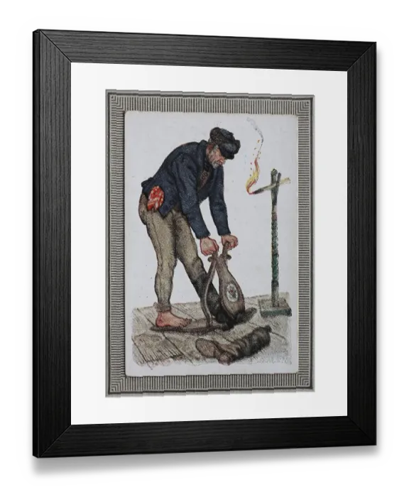 Framed Print : Traditional Costumes in Germany in the 19th century