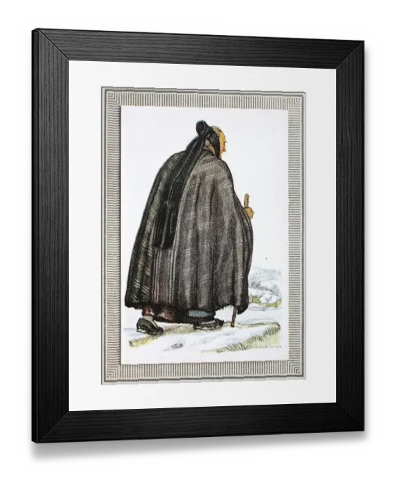 Framed Print : Traditional costumes in Germany in the 19th century Framed Print : Traditional costumes in Germany in the 19th century