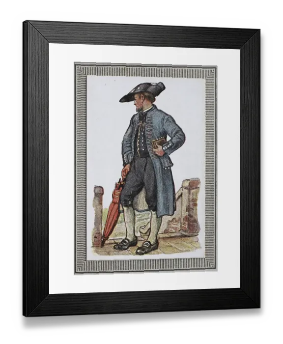 Framed Print : Traditional Costumes in Germany in the 19th century Framed Print : Traditional Costumes in Germany in the 19th century