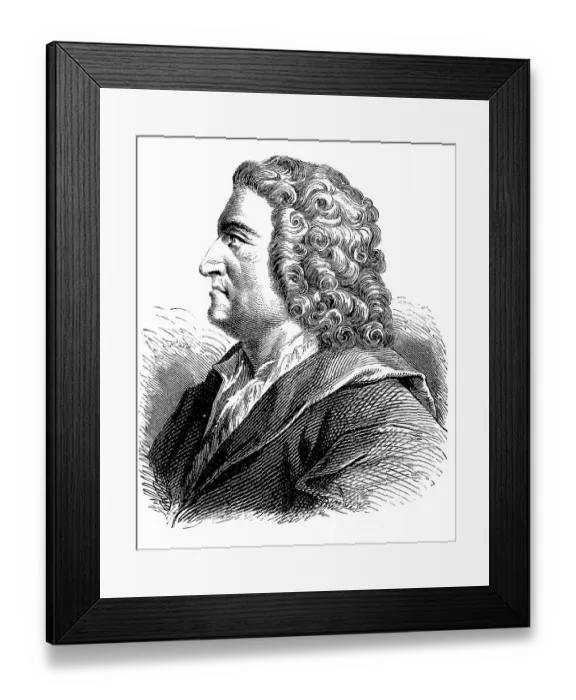 Framed Print : Johann Friedrich Boettger (probably 4 February 1682 - 13 March 1719) was a German alchemist