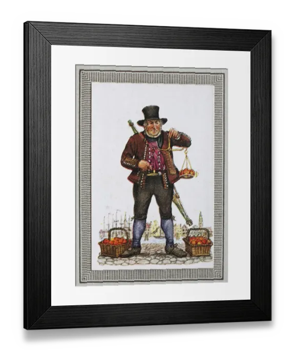 Framed Print : Traditional costumes in Germany in the 19th century Framed Print : Traditional costumes in Germany in the 19th century