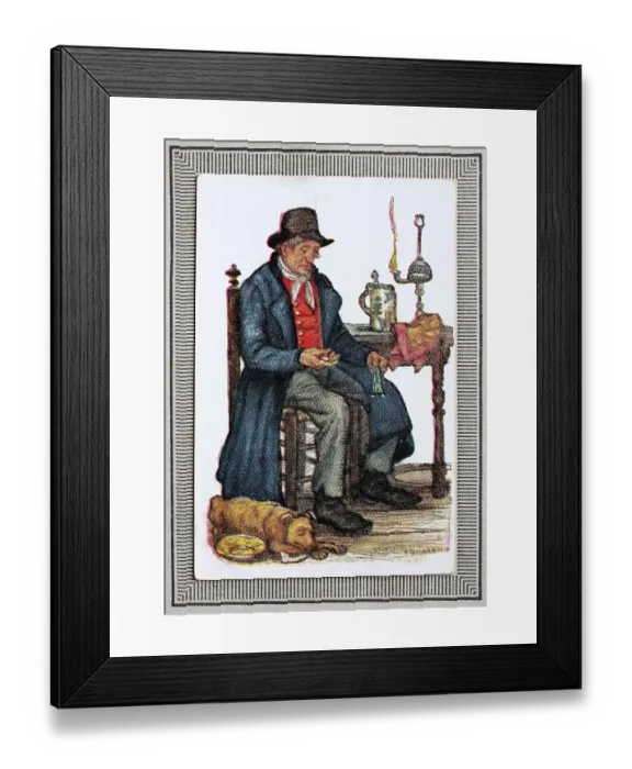 Framed Print : Traditional costumes in Germany in the 19th century Framed Print : Traditional costumes in Germany in the 19th century