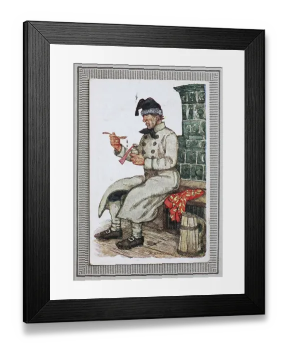 Framed Print : Traditional costumes in Germany in the 19th century Framed Print : Traditional costumes in Germany in the 19th century