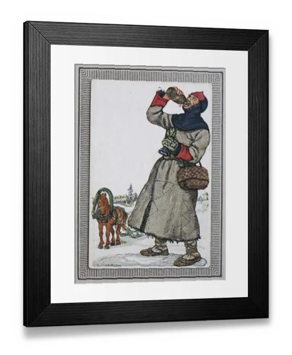 Framed Print : Traditional costumes in Germany in the 19th century Framed Print : Traditional costumes in Germany in the 19th century