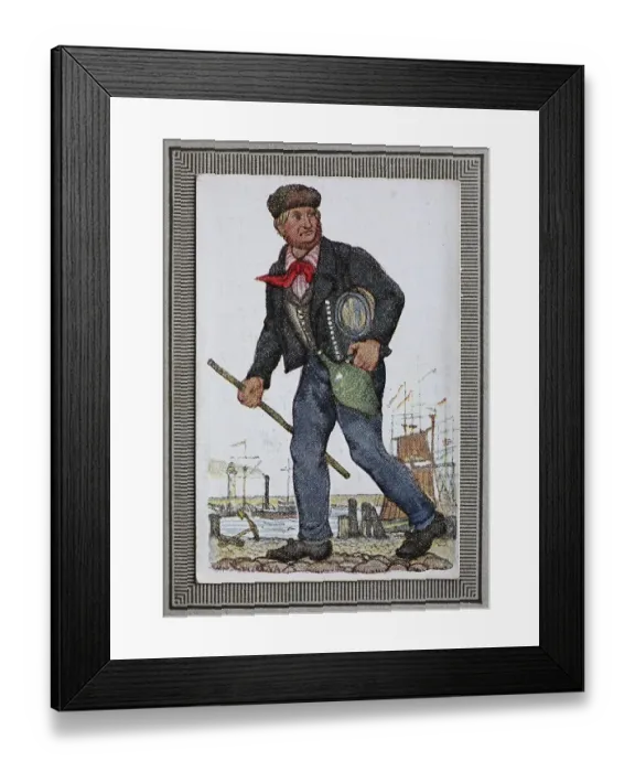Framed Print : Traditional costumes in Germany in the 19th century Framed Print : Traditional costumes in Germany in the 19th century