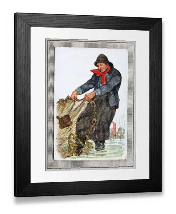 Framed Print : Traditional costumes in Germany in the 19th century Framed Print : Traditional costumes in Germany in the 19th century