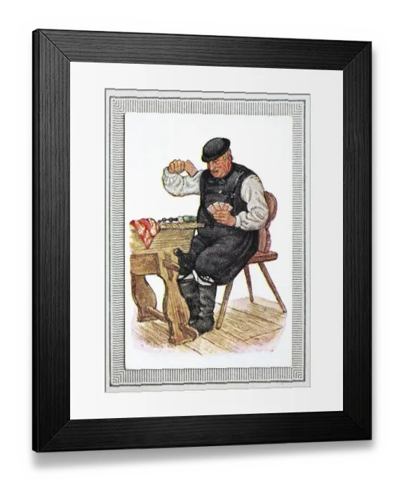 Framed Print : Traditional costumes in Germany in the 19th century Framed Print : Traditional costumes in Germany in the 19th century