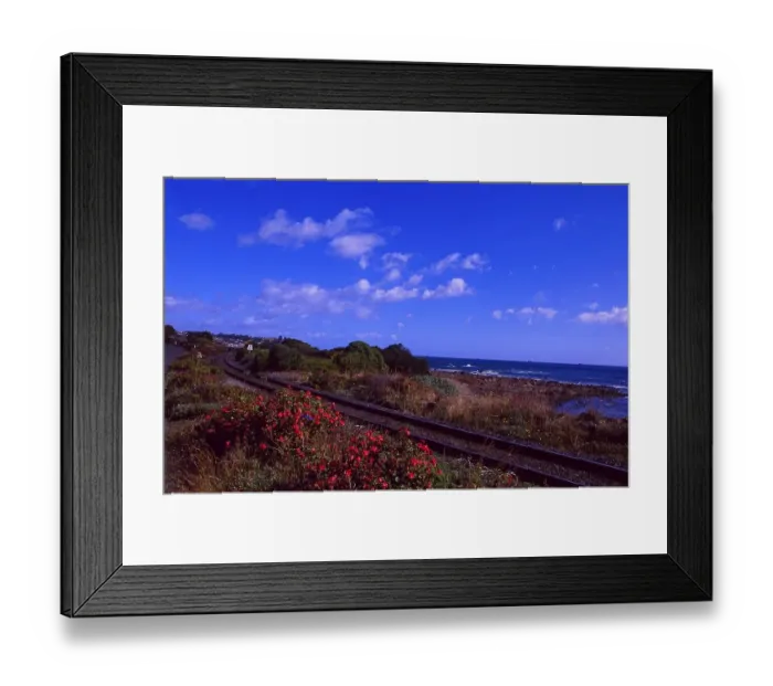 Framed Print : Australia: The railway at the north coast of Tasmania