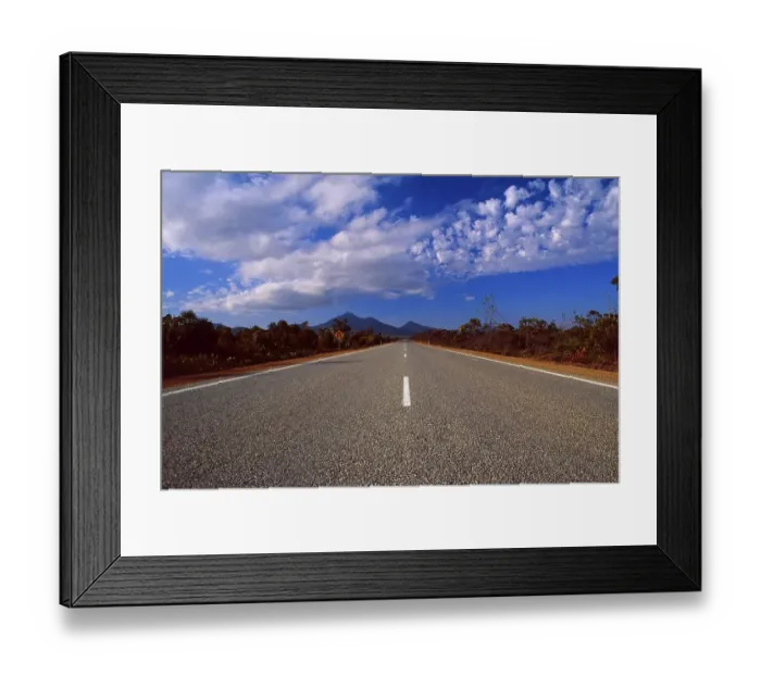 Framed Print : Long way ahead? Where does this road takes you? Asphalt road in Queensland Framed Print : Long way ahead? Where does this road takes you? Asphalt road in Queensland