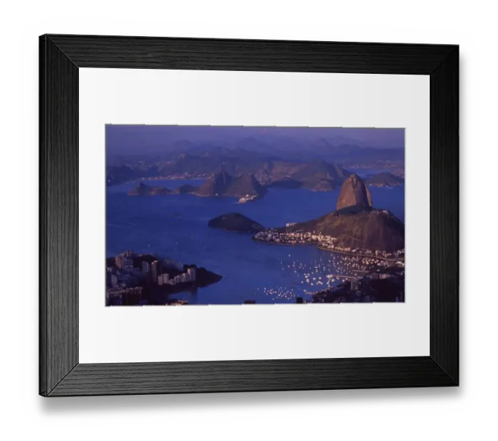 Framed Print : Brazil: Panorama of the city of Rio de Janeiro from the Corcorvado