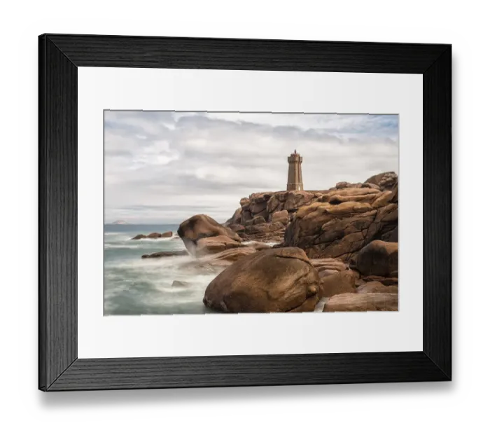 Framed Print : Atlantic coast in Brittany near Ploumanac?h Framed Print : Atlantic coast in Brittany near Ploumanac?h