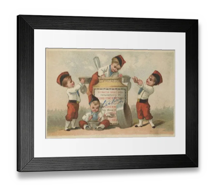 Framed Print : Series Genre Pictures 2 (1873 to 1878) (Paris) Children play French soldiers get soup Framed Print : Series Genre Pictures 2 (1873 to 1878) (Paris) Children play French soldiers get soup
