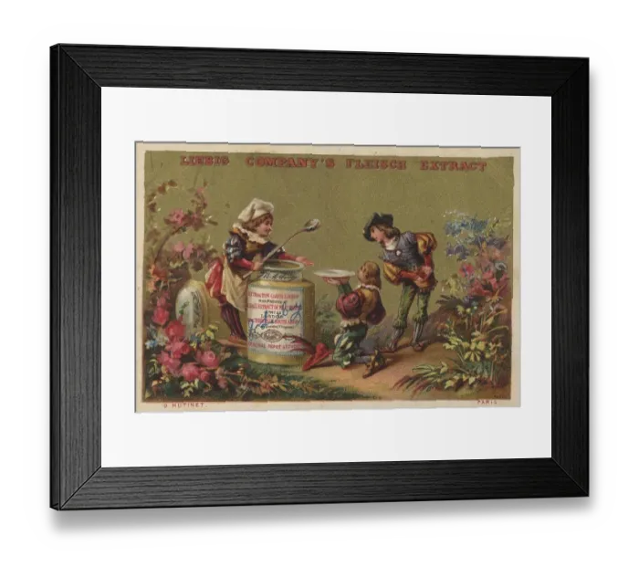 Framed Print : Liebig Picture Series Old German Scenes