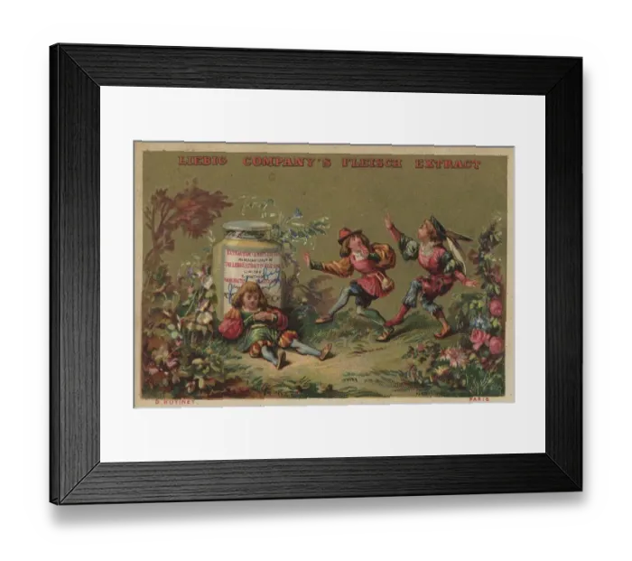 Framed Print : Liebig picture series Old German Scenes
