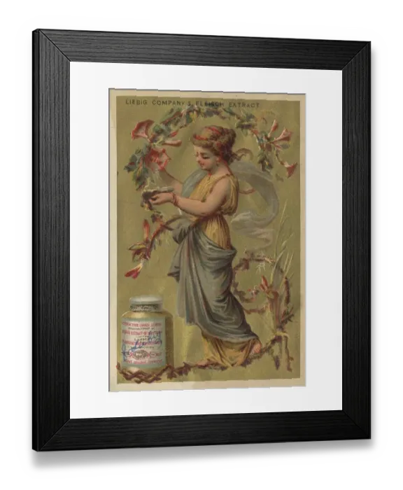 Framed Print : Series of Female Figures in Flowery Branches (1880) (Paris)