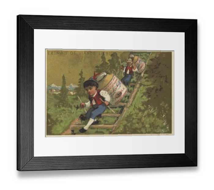 Framed Print : Series Genrebilder IX, Paris, 1878