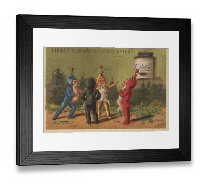 Framed Print : Picture series Four Gnomes in the Forest