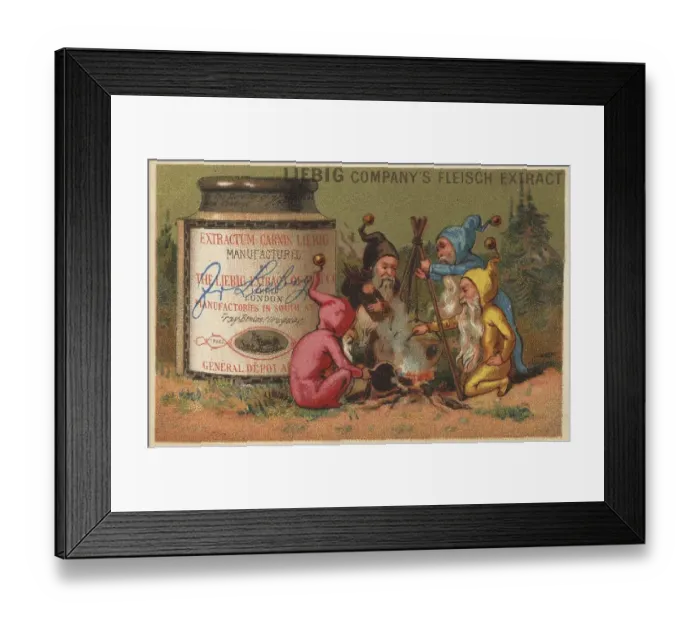 Framed Print : Picture series Four Gnomes in the Forest