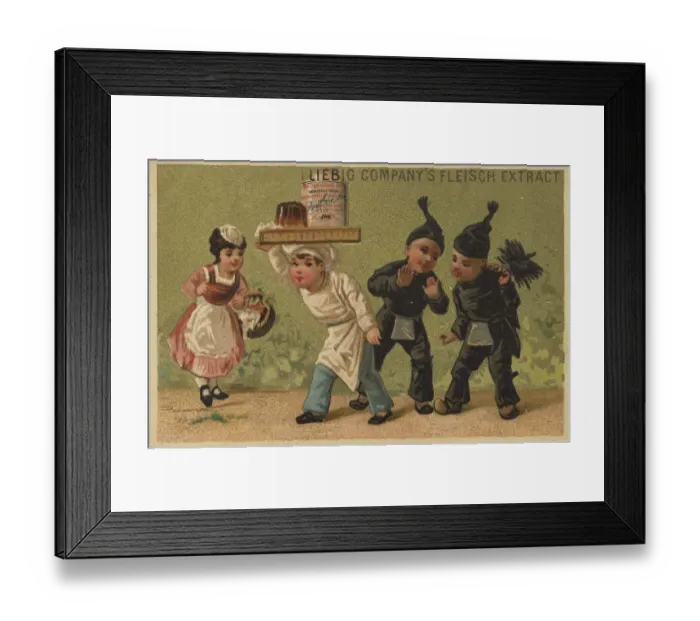 Framed Print : Picture series Theft I. two Pierrots
