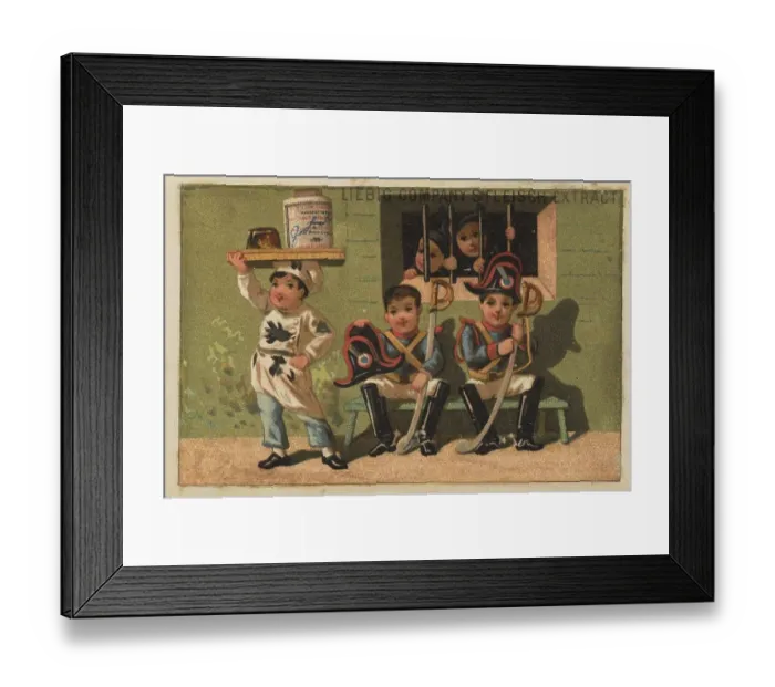 Framed Print : Picture series Theft I. two Pierrots