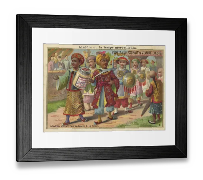 Framed Print : Picture series Aladdin with the magic lamp Framed Print : Picture series Aladdin with the magic lamp
