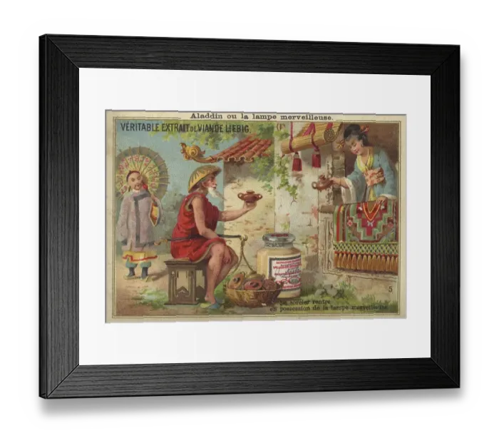 Framed Print : Picture series Aladdin with the magic lamp Framed Print : Picture series Aladdin with the magic lamp