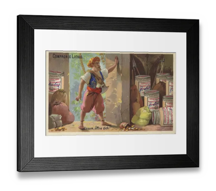 Framed Print : Picture series Alibaba, 1883, Paris