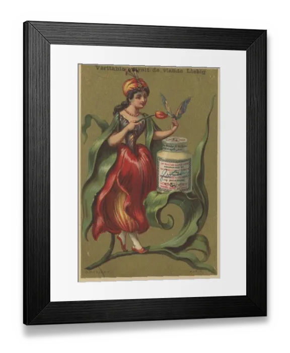Framed Print : Picture series Flower Girl I. 1883 Framed Print : Picture series Flower Girl I. 1883