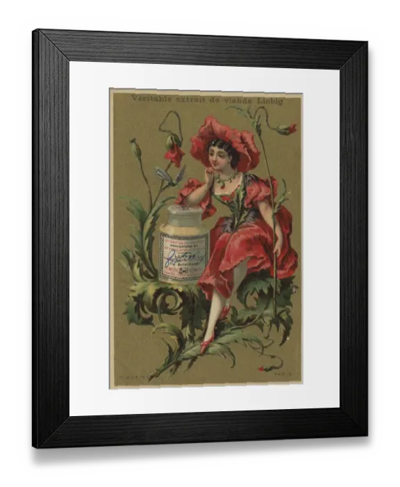 Framed Print : Picture series Flower Girl I. 1883