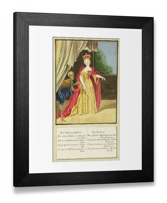 Framed Print : Death Comes to the Empress, Todten-Tantz after Beck Framed Print : Death Comes to the Empress, Todten-Tantz after Beck
