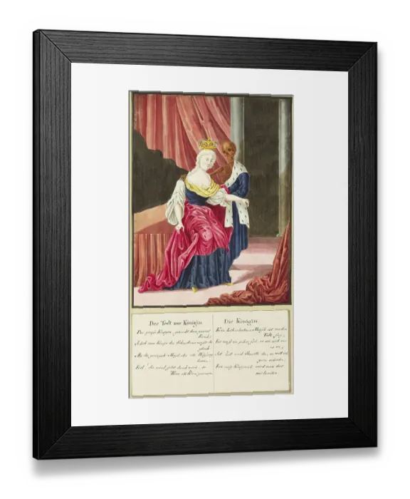 Framed Print : Death Comes to the Queen, Todten-Tantz after Beck Framed Print : Death Comes to the Queen, Todten-Tantz after Beck