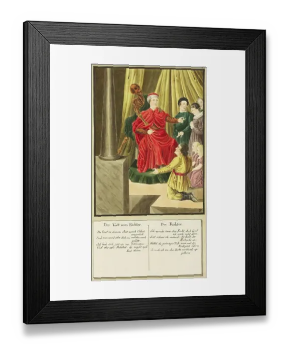 Framed Print : Death Comes to the Judge, Todten-Tantz after Beck