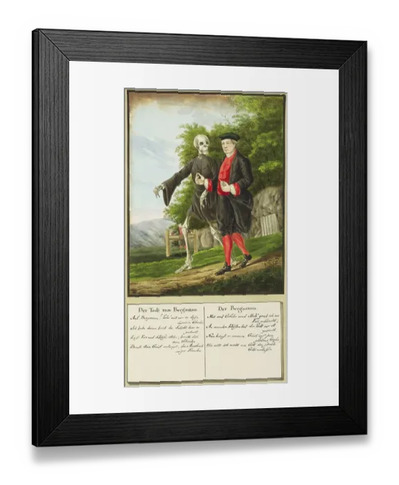 Framed Print : Death Comes to the Miner, Todten-Tantz after Beck Framed Print : Death Comes to the Miner, Todten-Tantz after Beck