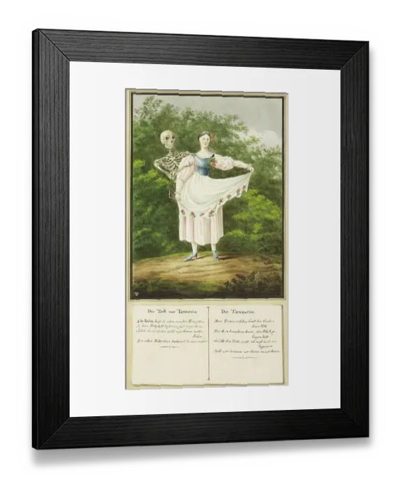 Framed Print : Death Comes to the Dancer, Todten-Tantz after Beck Framed Print : Death Comes to the Dancer, Todten-Tantz after Beck