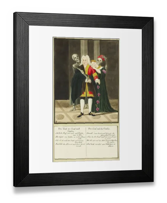 Framed Print : Death Comes to Count and Countess