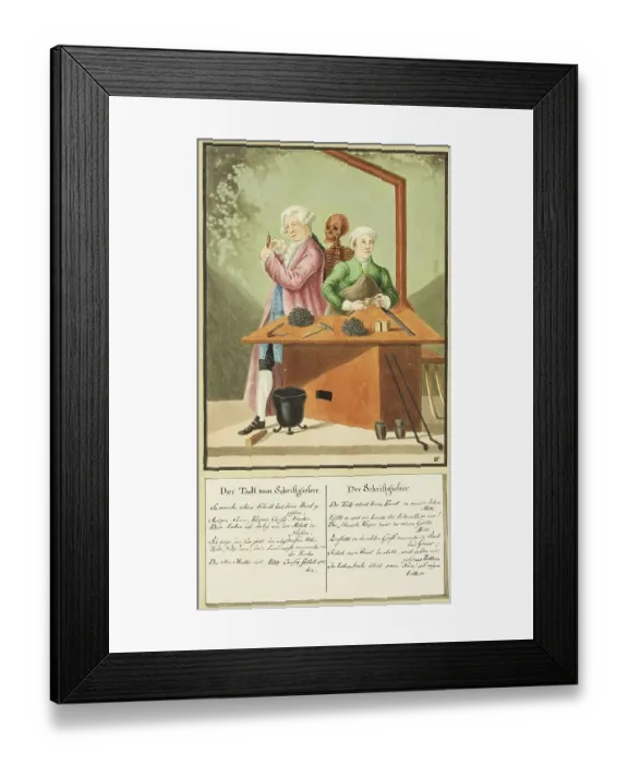 Framed Print : Death Comes to the Type Founder
