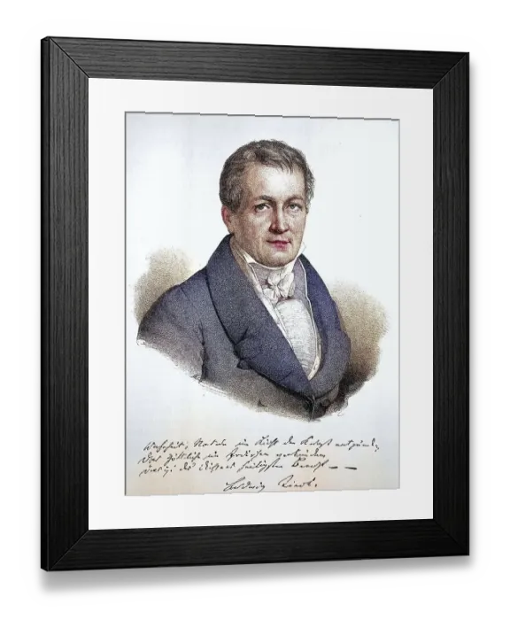 Framed Print : Johann Ludwig Tieck, 31 May 1773