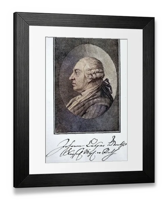 Framed Print : Johann Caspar Goethe, 29 July 1710 Framed Print : Johann Caspar Goethe, 29 July 1710