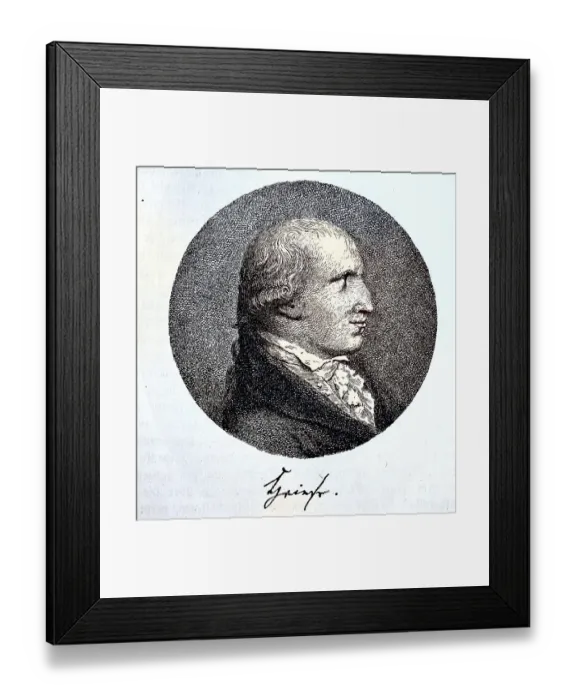 Framed Print : Johann Jakob Wilhelm Heinse, real name Heintze Framed Print : Johann Jakob Wilhelm Heinse, real name Heintze