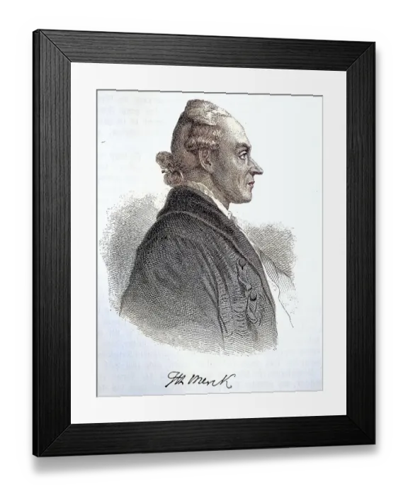 Framed Print : Johann Heinrich Merck, 11 April 1741 Framed Print : Johann Heinrich Merck, 11 April 1741