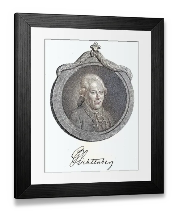 Framed Print : Georg Christoph Lichtenberg, 1 July 1742 Framed Print : Georg Christoph Lichtenberg, 1 July 1742