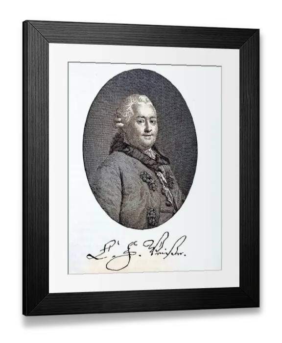 Framed Print : Christian Felix Weisse, 28 January 1726
