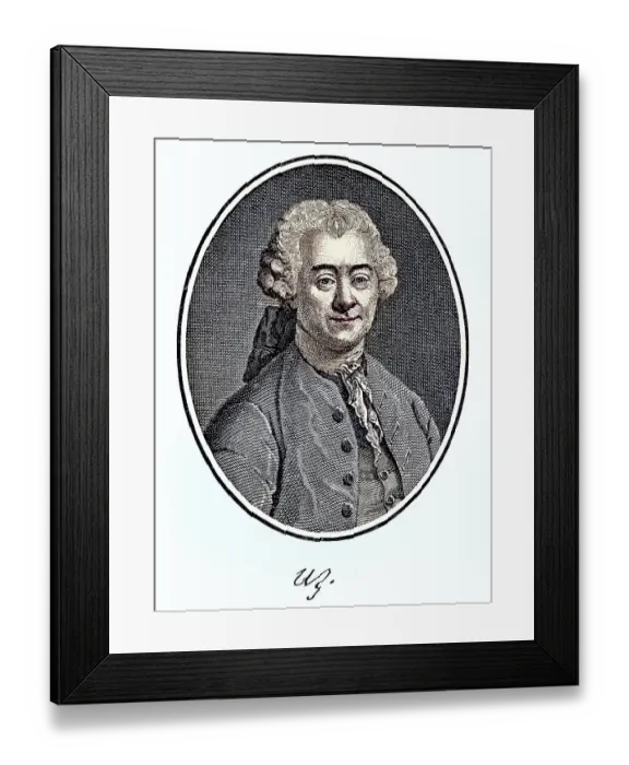 Framed Print : Johann Peter Uz, 3 October 1720