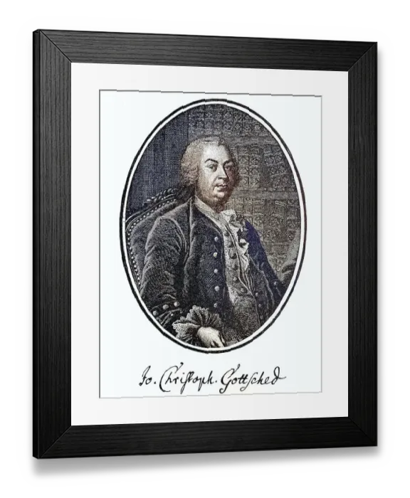 Framed Print : Johann Christoph Gottsched, 2 February 1700 Framed Print : Johann Christoph Gottsched, 2 February 1700
