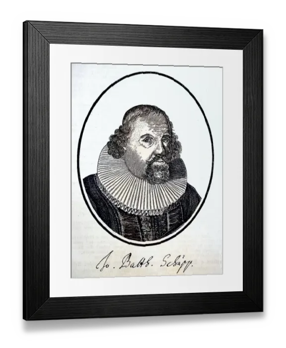 Framed Print : Johann Balthasar Schupp, Schuppius Framed Print : Johann Balthasar Schupp, Schuppius