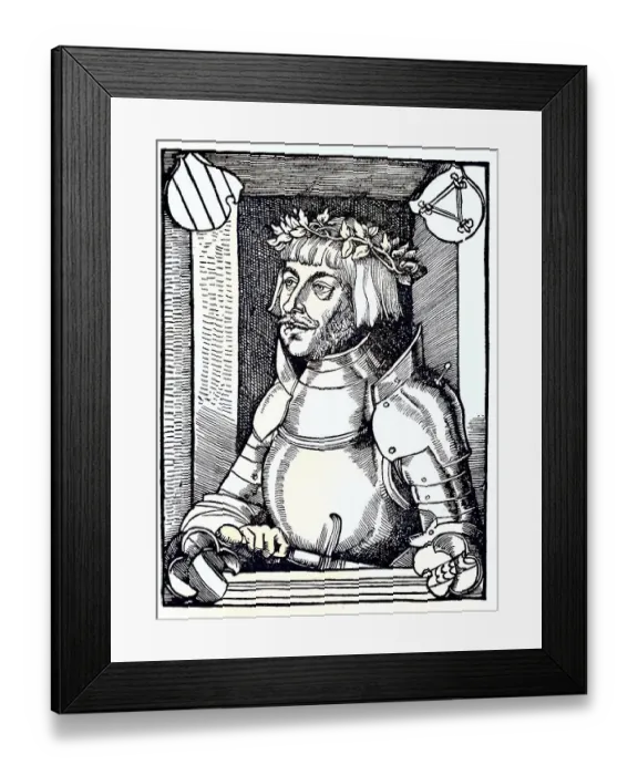 Framed Print : Ulrich von Hutten, 21 April 1488