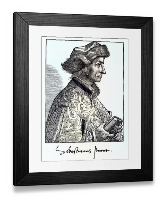 Framed Print : Sebastian Brant or Sebastian Brandt Framed Print : Sebastian Brant or Sebastian Brandt