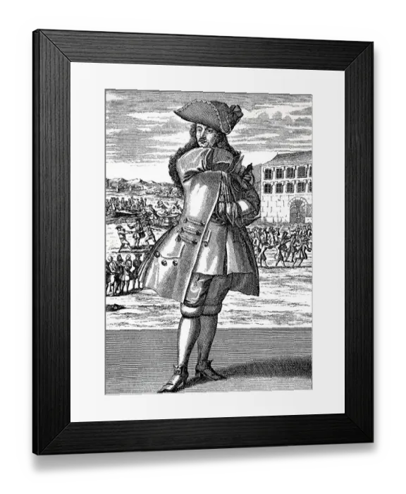 Framed Print : The roving student, c. 1740, is to be seen in the precious attire of a nobleman and poses proudly here with his saber Framed Print : The roving student, c. 1740, is to be seen in the precious attire of a nobleman and poses proudly here with his saber