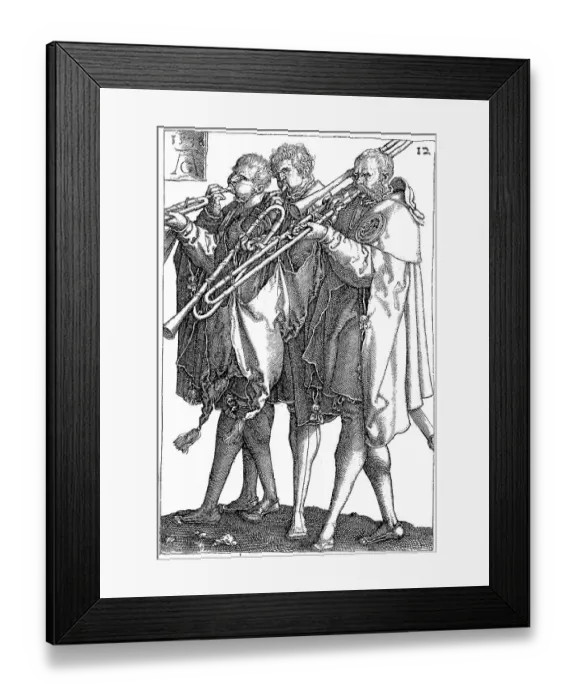 Framed Print : From the copper engraving series of the wedding dancers