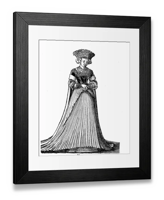 Framed Print : A wealthy bride of high standing at Nuremberg